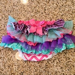 Little Wishes 6-12 Months Pink Purple Bloomers